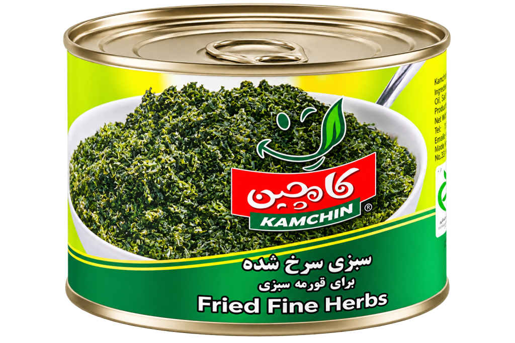 کنسرو سبزی سرخ شده