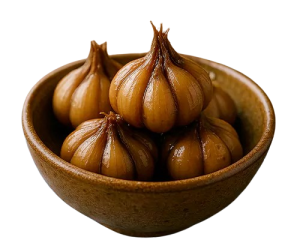 ترشی سیر سیاه و سفید